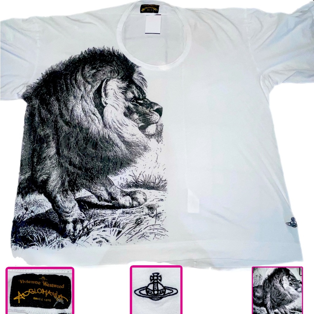 Vivienne Westwood Anglomania Graphic Wraparound Tunic Tee OSFA NWOT